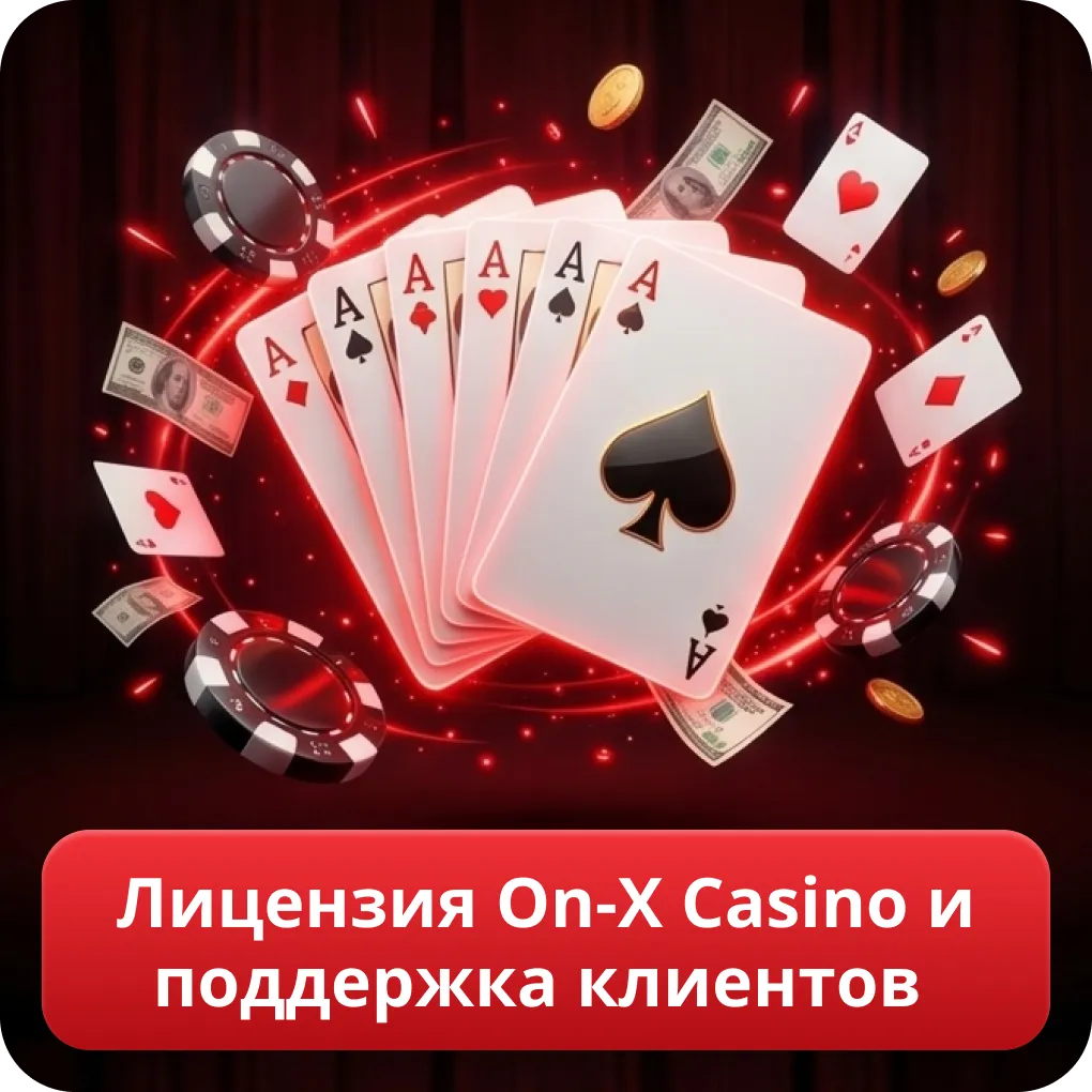 Лицензия On-X Casino и поддержка клиентов